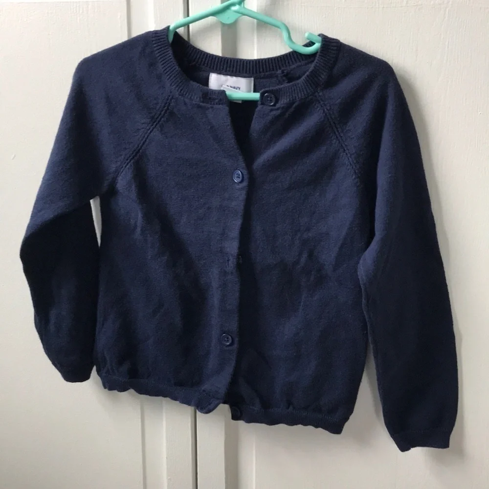 Old Navy Blue Button Up Sweater Size 4T